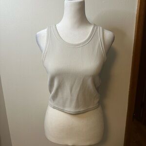 Lululemon Athletica Crop Ribbed Tank Top - Cream